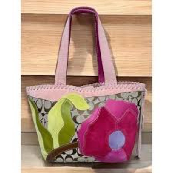 Coach special edition spring 2004 floral luxury shoulder bag